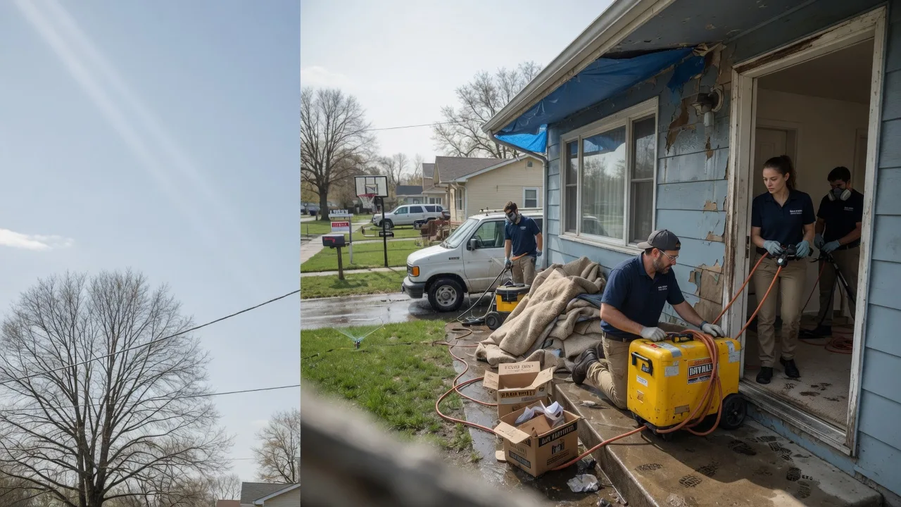 Basement Flood Cleanup in Tolono, IL near me
